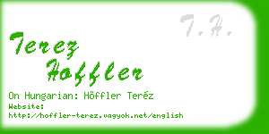 terez hoffler business card